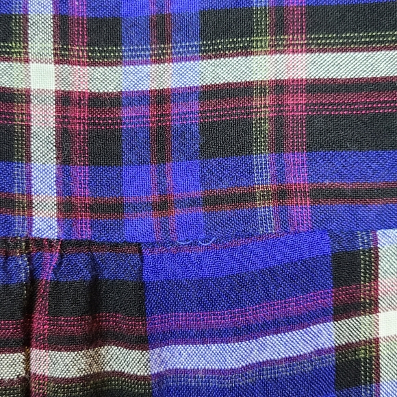 Cato Est. 1946 Vivid Blue Plaid Longsleev Top - Picture 8 of 8